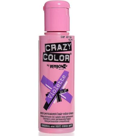 Crazy Color Violette Semi-Permanent Hair Dye - 100ml (Pack of 1) - Buy Online on GoSupps.com