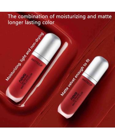  TANOOS Creamy Ice Cream Velvet Lip Glaze Creamy Ice Cream Velvet Lip Waterproof and Moisturizing Lip Gloss Long Lasting And Waterproof Lip Gloss Lipstick - Buy Online on GoSupps.com