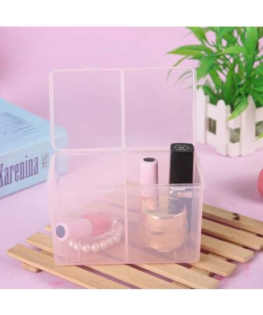 2 Compartments Cotton Pad Container Double Compartment Nail Towel Organizer Nail Polish Glitter Organizer Nail Tools - Buy Online on GoSupps.com