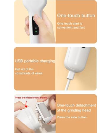 Joberio Callus Remover for Feet - Skin-Friendly Foot Callus Remover Rechargeable Feet Scrubber - Powerful Pedicure Tools for Feet Heel Scraper for Cracked Heels - Buy Online on GoSupps.com