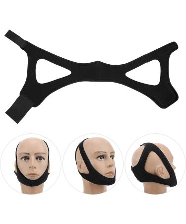 Adjustable Stop Snoring Chin Strap - Breathable & Comfortable Sleep Aid Solution (Black) - Buy Online on GoSupps.com