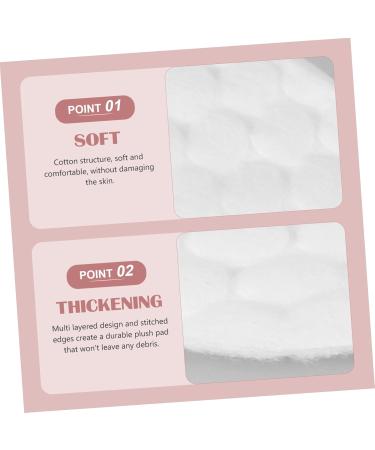 HONMEET 1 Round Cotton Pad Makeup Remover Pad Makeup Rounds Cotton Facial Discs Pads Cleansing Wipes Pad Makeup Cotton Pads Exfoliating Pads Pure Cotton White Make up - Buy Online on GoSupps.com