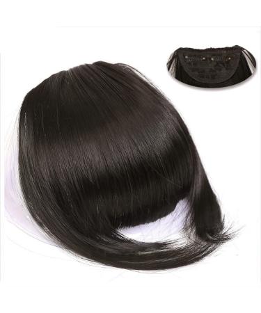 Bangs Hair Clip Synthetic Clip in Hair Bangs Extension French Bang Hairpiece Clip in Thick Natural Full Front Neat Bangs with Temple for Women Girls Bangs Clip in Hair (Color : 007 Size : 15cm) 15cm 007
