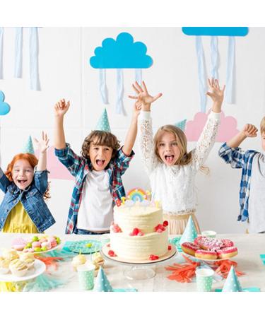 Miralith Safe Rainbow Cake Topper Easy to Clean Happy Birthday Cake Topper for Birthday Little Princess Party Anniversary Cake Dream Rainbow Cake decorating for Children - Buy Online on GoSupps.com