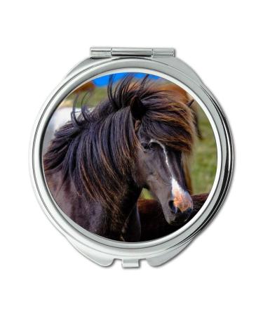 Mirror Compact Mirror animal animal photography blur pocket mirror portable mirror