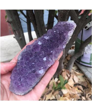 Stone Crafts Natural Amethyst Cluster Quartz Crystal geode Specimen Reiki Crystals - Buy Online on GoSupps.com