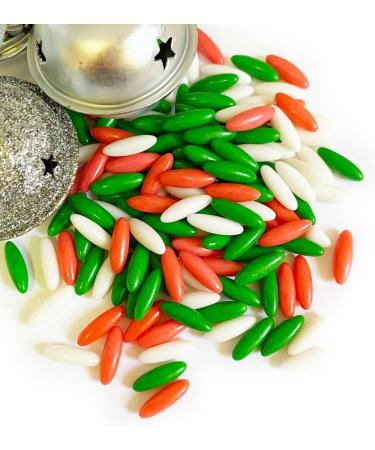 A Pinch Of...- Christmas Jumbo Rice - 25g. Red Green and White Christmas sprinkles ideal for all of your festive cakes and bakes. A real show stopper. Just enough for a single bake. - Buy Online on GoSupps.com