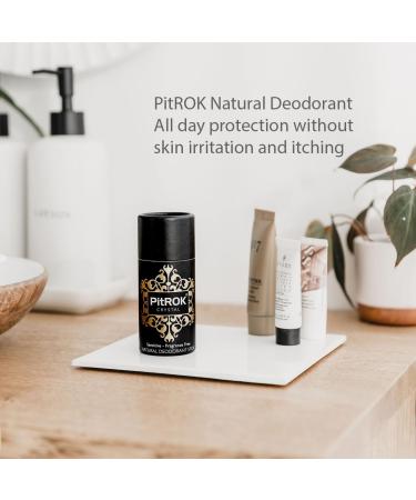 PitROK Crystal Natural Deodorant Stick 1x100g - Cardboard Tube 'Push-Up' Format. Ready to use or use to refill your PitROK original holder. Vegan Cruelty Free Fragrance Free. Ready to Use or Use as a Refill - Buy Online on GoSupps.com