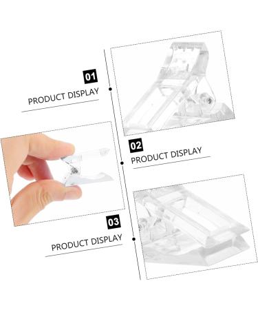 Mikinona Manicure Tools 48 pcs Finger Tip Fixing Clamps and UV Accessories Gel Curve Manicure Quick Poly A Salon Home Kit Tool Pink Nails Forms Clips Art Fixation Pinching Fiberglass 1 count (Pack of 1) White Pinkx4pcs - Buy Online on GoSupps.com