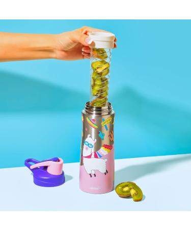 rabitat Nutri Lock Stainless Steel Insulated Sipper Bottle - Chatter Box  Purple/Pink Sipper for Kids. Reuseable Thermos Water Bottle for School with Fruit Infuser. - Buy Online on GoSupps.com