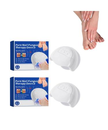 Pack of 2 Nail Care Device Therapy Nail Fungus Laser Therapy The Revolutionary and Highly Effective Light Therapy for Treating Toenail Diseases Cleaning and Care of Nails