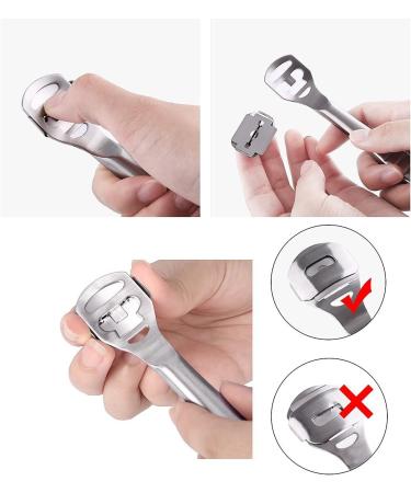 Buy Econtal Corneahobel - Stainless Steel Foot Care Tool with 10 Blades | Best Corneal Remover & Rasp for Healthy Feet - Buy Online on GoSupps.com