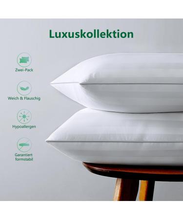 Cozsinoor 80x80 cm Comfort Pillow Set | Ergonomic Washable Bed Pillows for Side & Back Sleepers | Best for Neck Pain Relief - Buy Online on GoSupps.com
