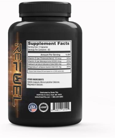 ReFUEL Calcium+ Dietary Supplement Capsules 120 Capsules 60 Servings - Buy Online on GoSupps.com