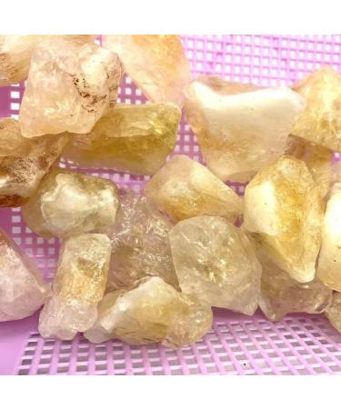 Crystal Hole Natural Crystals and Stones 200g Natural Citrine Healing Crystal Raw Rock Gemstone Gravel Stone for Home Decoration for Decoration Crystal Hole - Buy Online on GoSupps.com