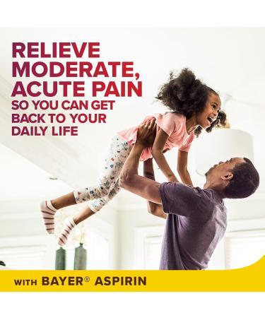Bayer Back & Body Extra Strength Aspirin 500mg Coated Tablets | Fast Pain Relief with Caffeine | 200 Count - Buy Online on GoSupps.com