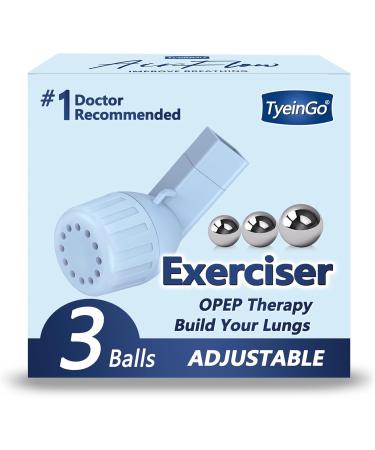 Mucus Clearance & Lung Expansion Device - Flutter Valve for Lung Strengthening & Breathing Exercises (Light Blue - Buy Online on GoSupps.com