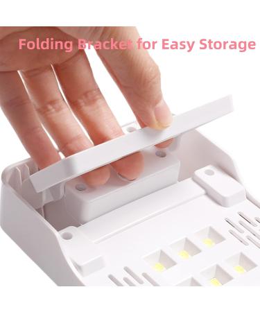 Hand Pillow Nail Lamp - 72W UV Nail Dryer for Gel Polish Curing | LED Light with 3 Timers - Pink | Perfect for Fingernails & Toenails - Buy Online on GoSupps.com