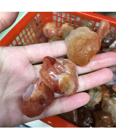 Natural Rough Carnelian Raw Stone Crystal Red Agate Reiki Gemstone Craft Decor - (Color: Random delivery Size: 15-30mm) Stone Mineral Specimen - Buy Online on GoSupps.com