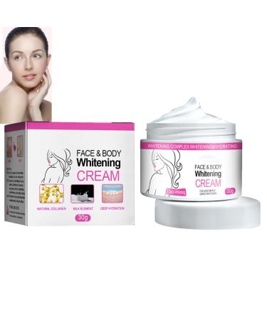 Face and Body Whitening Cream Dark Skin Permanent Bleching Cream Lightening Cream for Dark Skin Whitening Cream Dark Skin Whitening Cream Bleaches And Brightens The Underarm Body 30G