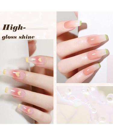 OPUIU 10 Pcs Pastel Jelly Gel Nail Polish Set - Summer Translucent Sheer Shellac Kit - Buy Online on GoSupps.com