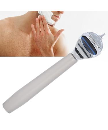 Old-Fashioned Men's Safety Razor Handle | Dollar Shave Club Individual Blade | Durable Epilating Device & Accessories - Silver - Buy Online on GoSupps.com