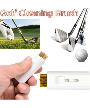 4-Pack Pocket Retractable Golf Club Cleaning Brush Tool - Double Side Wire Brush Groove Cleaner | Perfect Gift for Golfing Friends - Buy Online on GoSupps.com