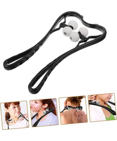 Gleavi 5-St Cervical Spine Neck Massager - Deep Acupuncture Relief Device | Manual Neck Roll & Multifunctional Massage Balls Tension Relief & Relaxation (5pcs Black) - Buy Online on GoSupps.com