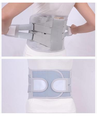 Back Support Belt for Men & Women - Breathable Lumbar Spine Bandage for Pain Relief - Sciatica & Disc Support - Size L (Gray) - Buy Online on GoSupps.com