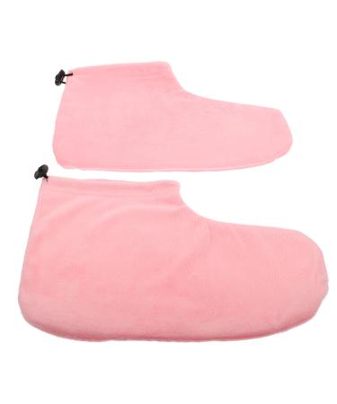 Lurrose 1 Pair Paraffin Wax Booties Paraffin Bath Liners Foot Covers Insulated Foot Wraps for Foot Pink