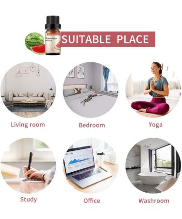 GREENSLEEVES 100% Pure Organic Watermelon Essential Oil 10ml - Aromatherapy Diffuser Oil with Refreshing Watermelon Scent - Buy Online on GoSupps.com