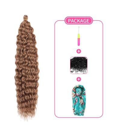 DSoar 26 Inch 3 Packs Deep Twist Crochet Hair - Ocean Wave Curly Bohemian Braids & Synthetic Hair Extensions for Women | 27# - Buy Online on GoSupps.com