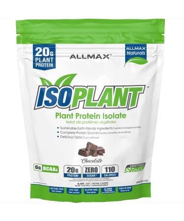 ALLMAX Naturals - Isoplant - Plant Protein Isolate - Chocolate - 300 g Chocolate 1 Count (Pack of 1)