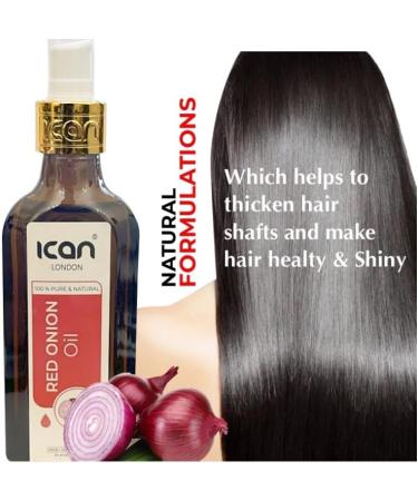 ican London Red Onion Natural Oil For Hair Nails & Skin 150ml - Buy Online on GoSupps.com
