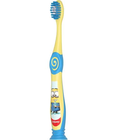 Colgate Kids Toothbrush for Ages 2-6 - Extra Gentle Manual Toothbrush with Suction Cup (Pack of 3) - Buy Online on GoSupps.com