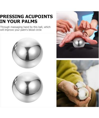 Beaupretty Stainless Steel Massage Balls - Stress Relief Rollers for Relaxation & Sport - Buy Online on GoSupps.com