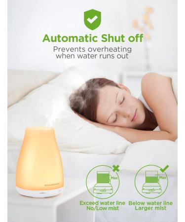 InnoGear Essential Oil Diffuser - Upgraded Aromatherapy Humidifier with 7 Colors, Auto Off & Cool Mist for Home & Office - Buy Online on GoSupps.com