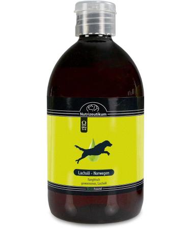 Greenhound Schecker 100% Salmon Oil - Premium Norwegian Oil 500ml | 84.5% Unsaturated Fatty Acids - Ideal for Pets - Buy Online on GoSupps.com