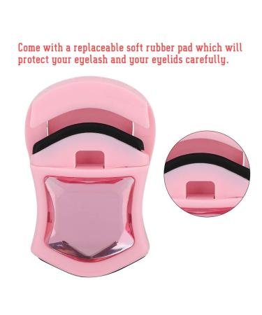 Portable Pink Eyelash Curler - Mini Eye Lash Curler for Travel | Perfect Lashes Anywhere - Buy Online on GoSupps.com