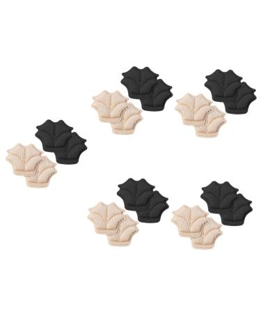 10 Pairs Anti-Drop Half Size Mat Replaceable Heel Liners Comfortable Heel Pads Foot Accessory Comfortable Heel Liners Wear-Resistant Heel Pads Heel Pads Heel Accessory/725 Assorted Color
