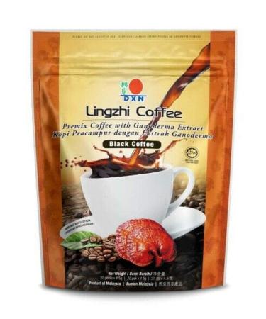DXN Lingzhi BLACK Coffee With Ganoderma ganoderma 0.15 Ounce (Pack of 20)