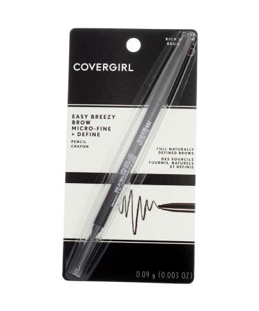 COVERGIRL Easy Breezy Brow Micro-Fine + Define Pencil Rich Brown 0.003 oz (Pack of 2) - Buy Online on GoSupps.com