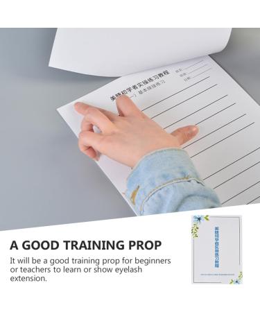 Veemoon Cahier D'exercices pour Pose D extensions de Cils 6 Feuilles Papier Blanc D tachable Formation D butants Salon Pratique - Buy Online on GoSupps.com