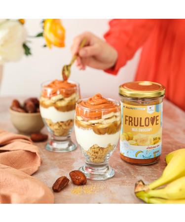 ALLNUTRITION Sugar Free Jam - Frulove Banana Puree - Seriously Low Carb 85% Fruit Mousse - Low Calorie Spread - Sugar Free Marmalade - Vegan Friendly - 500g - Buy Online on GoSupps.com