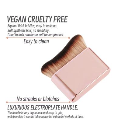 Self Tan Brush Kabuki - Best Body Makeup Brush for Self Tanner & Tanning Mousse | Liquid Foundation & Bronzer Applicator - Buy Online on GoSupps.com