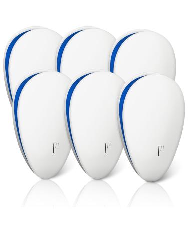 Ultrasonic Pest Repeller 6 Pack, Mouse Repellent Electronic Indoor Pest Repellent Plug in for Insects, Pest Control for Bugs Insects Roaches Mice Rodents Mosquitoes 6 Count (Pack of 1)