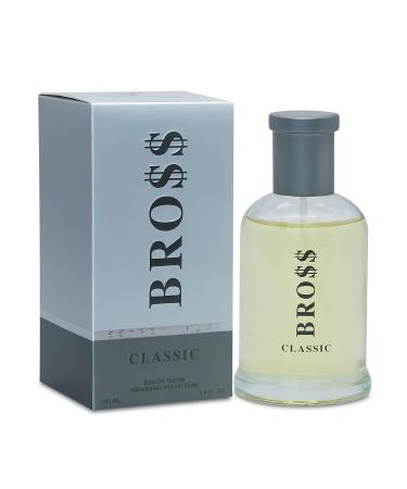 Men's Cologne Bross Classic Timeless & Refined Scent Perfume for Men Elegant Long Lasting Fragrance 3.4Fl Oz for Daily Used Bross Classic. 3.4 Fl Oz (Pack of 2)