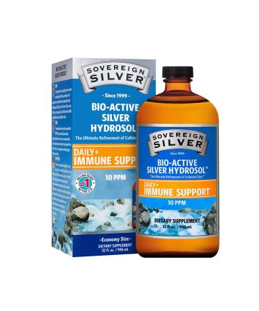 Sovereign Silver Bio-Active Silver Hydrosol 10 ppm 32 fl oz (946 ml)