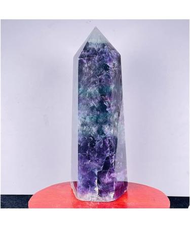 JUKUCKV Fluorite Quartz Crystal Obelisk - 1015g Spiritual Support & Healing Decoration - Buy Online on GoSupps.com