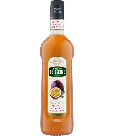 Passion Fruit Syrup Mathieu Teisseire for drinks lemonades iced teas sodas shakes cocktails with - Buy Online on GoSupps.com